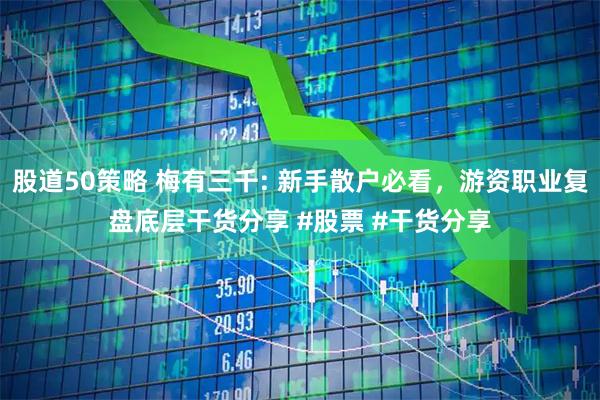 股道50策略 梅有三千: 新手散户必看，游资职业复盘底层干货分享 #股票 #干货分享